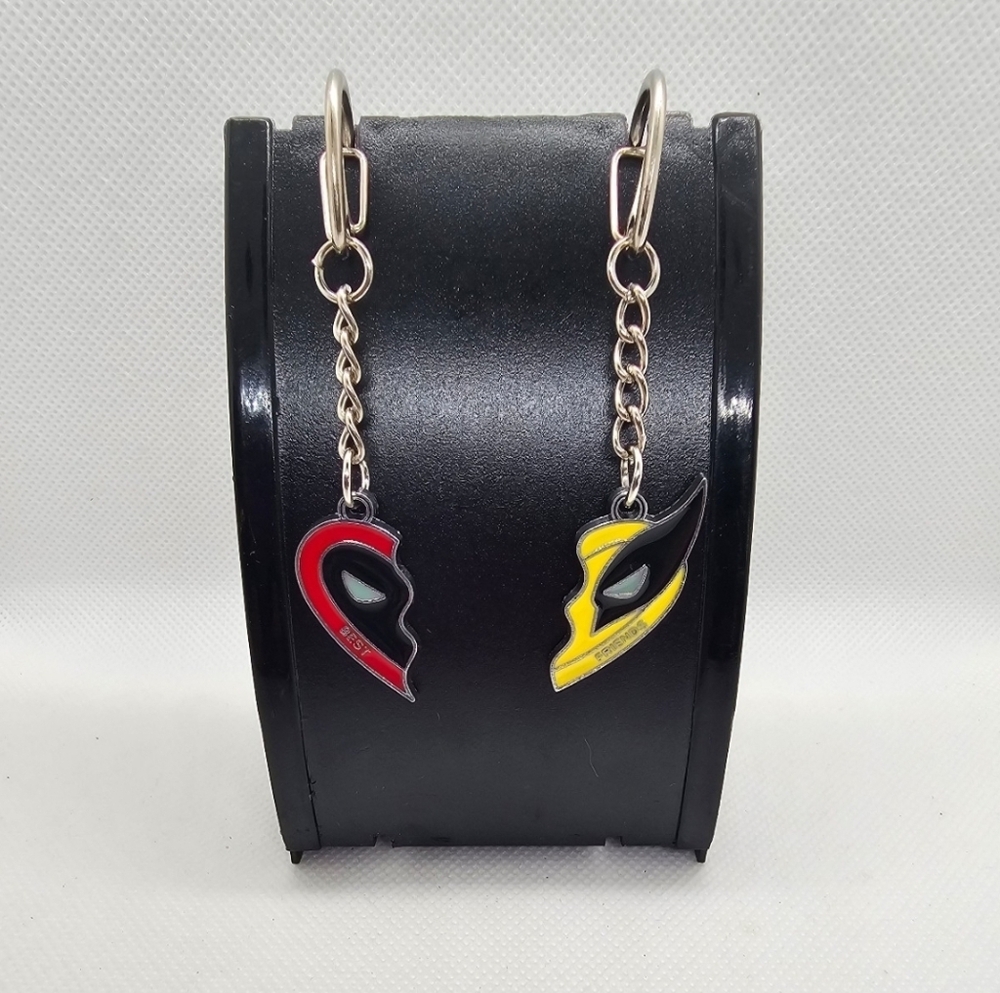 Deadpool‎ and Wolverine Best Friends Keychain Set - New